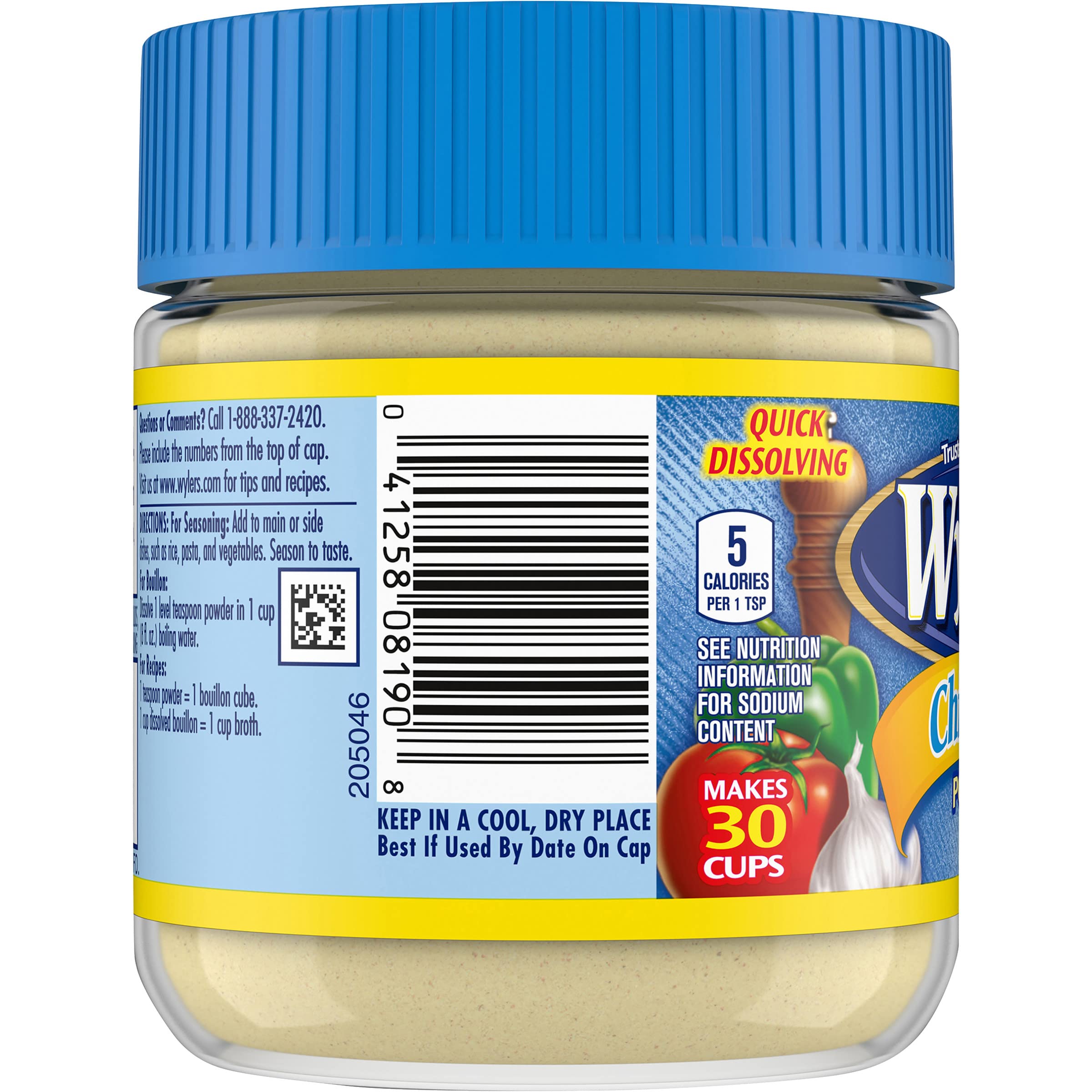 Bright kitchen scene with Wyler's bouillon powder ready to use.