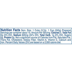 Wyler's Instant Bouillon chicken cubes jar label highlights USA origin