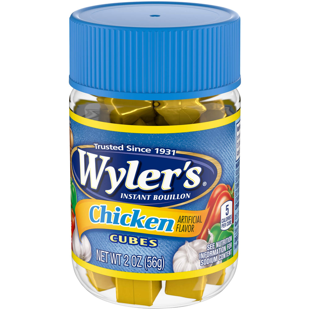 Wyler's Bouillon cubes on the kitchen counter ready to simmer