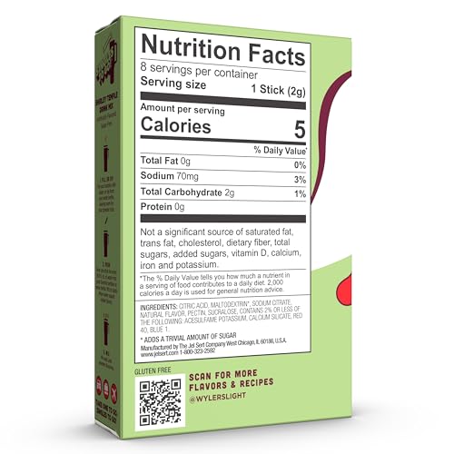 Wyler's Light 12-box case provides 96 servings for home or on the go