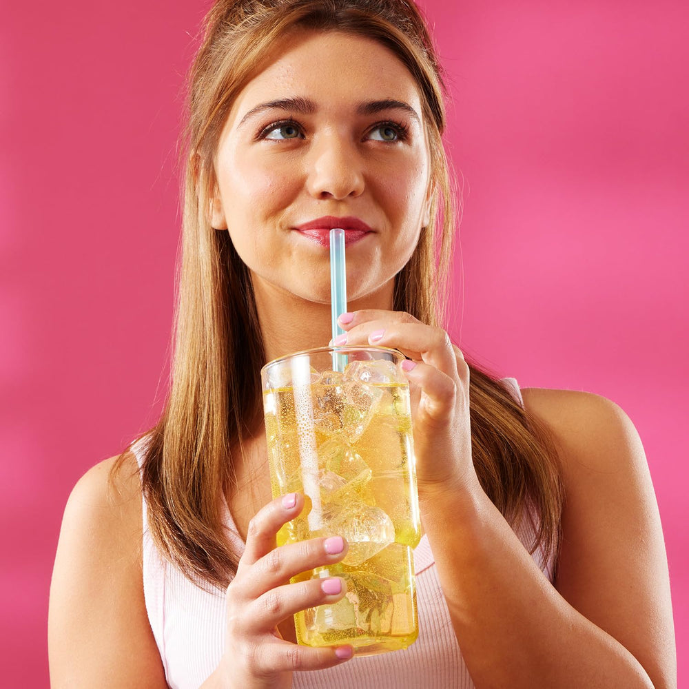 Banana flavor dissolving in water from Wyler’s Light, a sugar-free option.