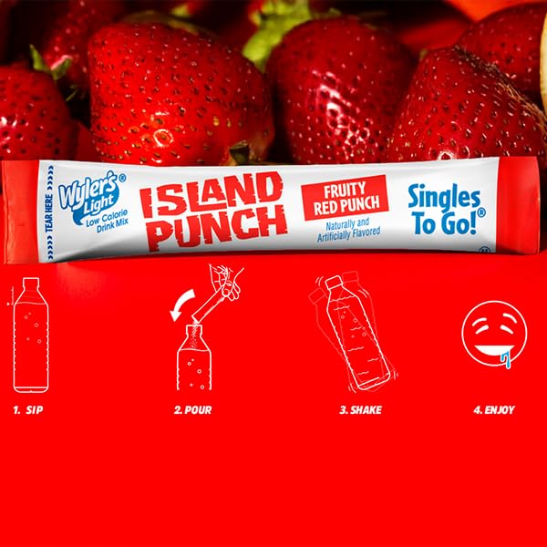 Wyler's Light Blue Ocean Breeze singles to go provide tropical hydration anywhere.