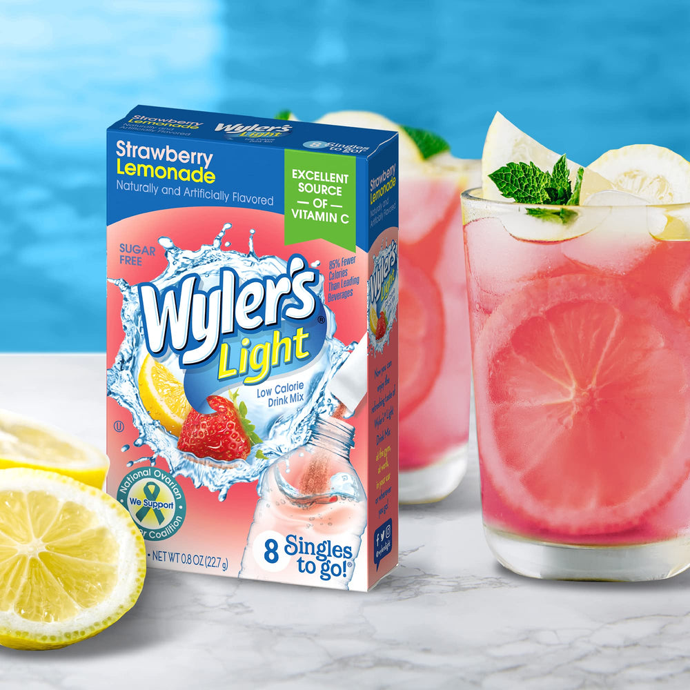 Case of 12 Wyler's Light boxes delivering 96 servings for family hydration.