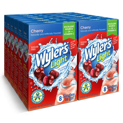 Wyler's Light Cherry packet closeup for sugar-free hydration