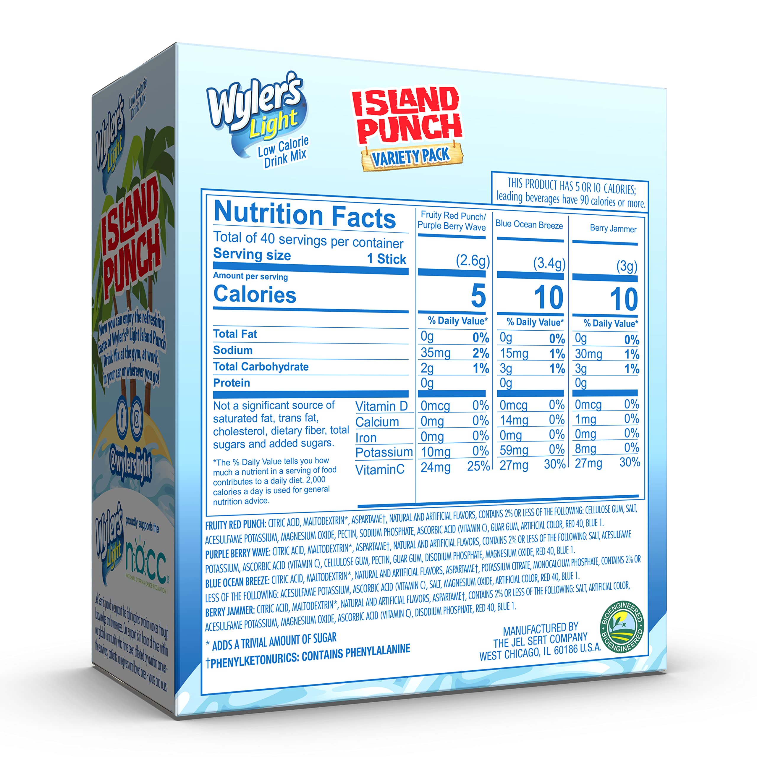 Wyler's Light Fruity Red Punch singles to go for refreshing workouts on the move.