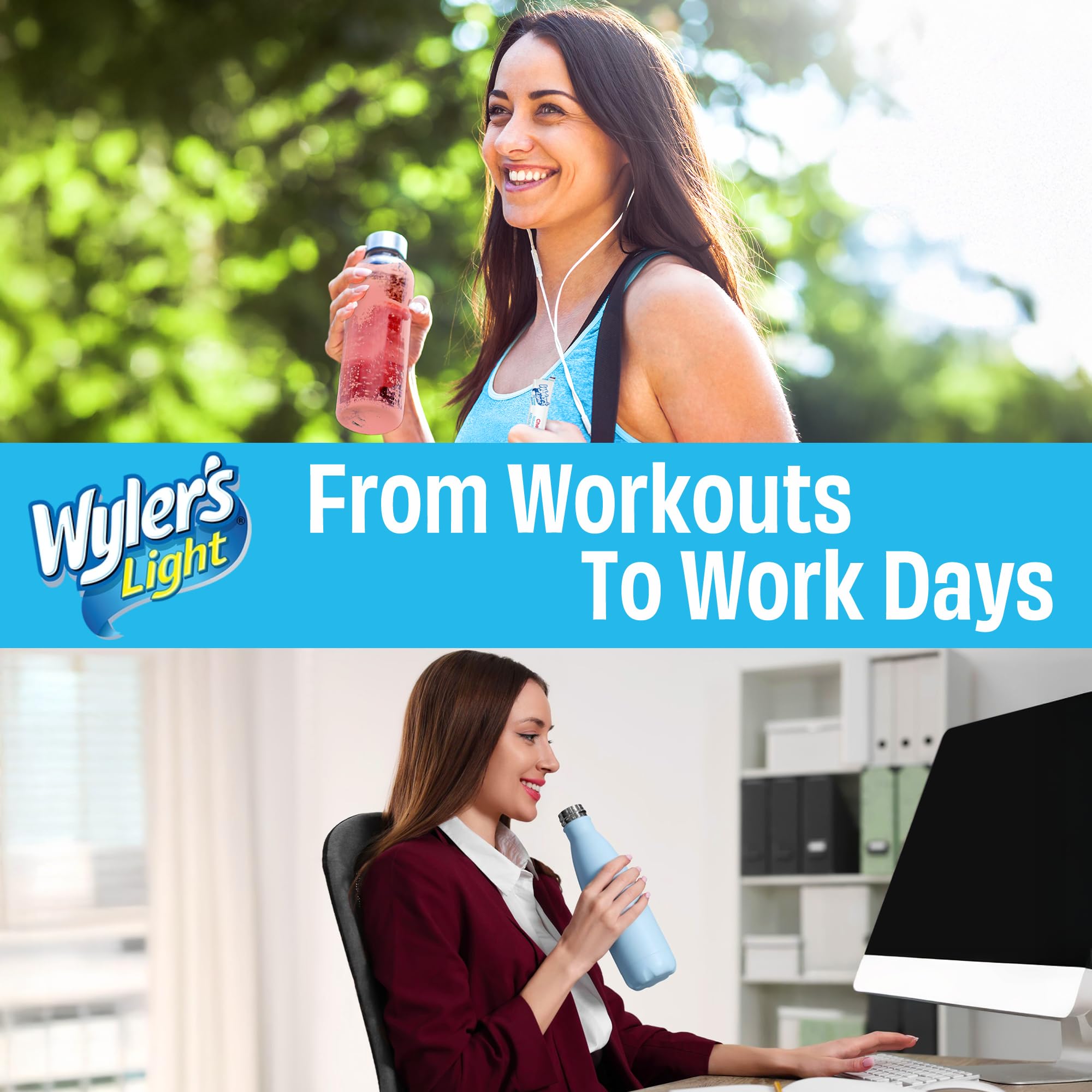 Wyler's Light Grape packet pairs with water for easy flavor boost.