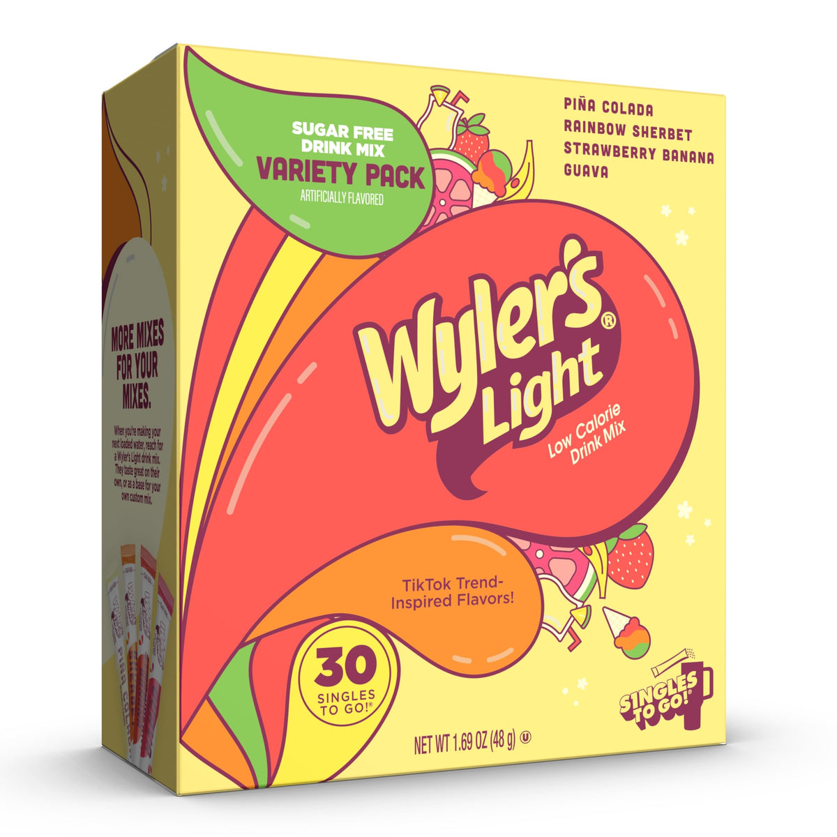 Wyler's Light Piña Colada stick for on-the-go hydration and tropical flavor