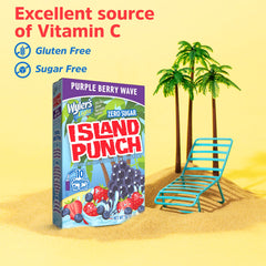 Gluten-free, zero-sugar Wyler's Light Island Punch label.