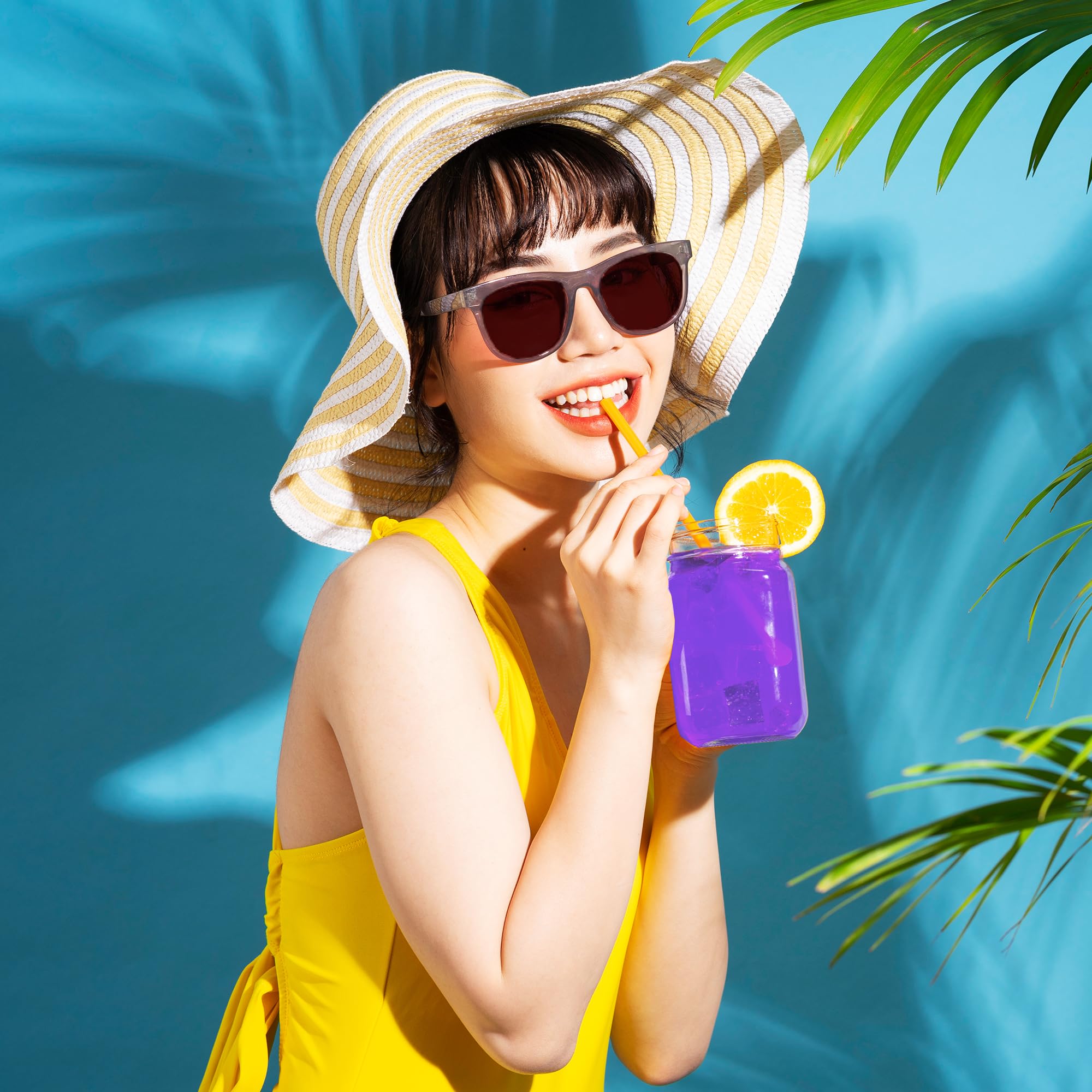 Pour-ready stick over water for quick tropical refreshment.