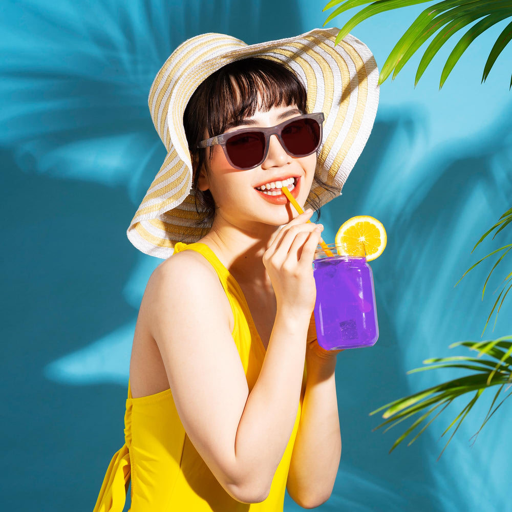 Pour-ready stick over water for quick tropical refreshment.