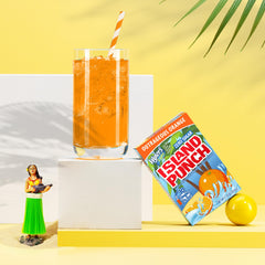 Wyler's Light Island Punch stick dissolving in water for quick on-the-go refreshment