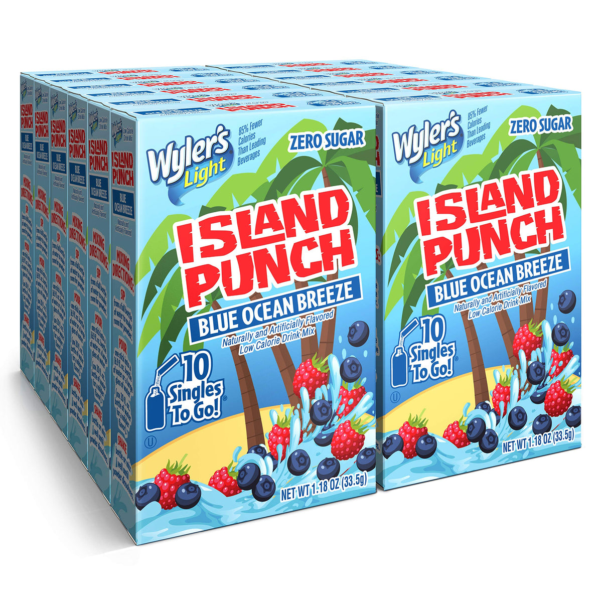 Wyler's Light Island Punch singles to go box for on-the-go hydration