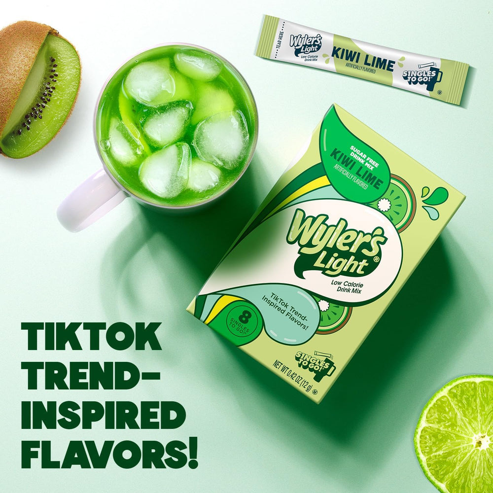 Wyler's Light Kiwi Lime value pack ideal for families or offices.
