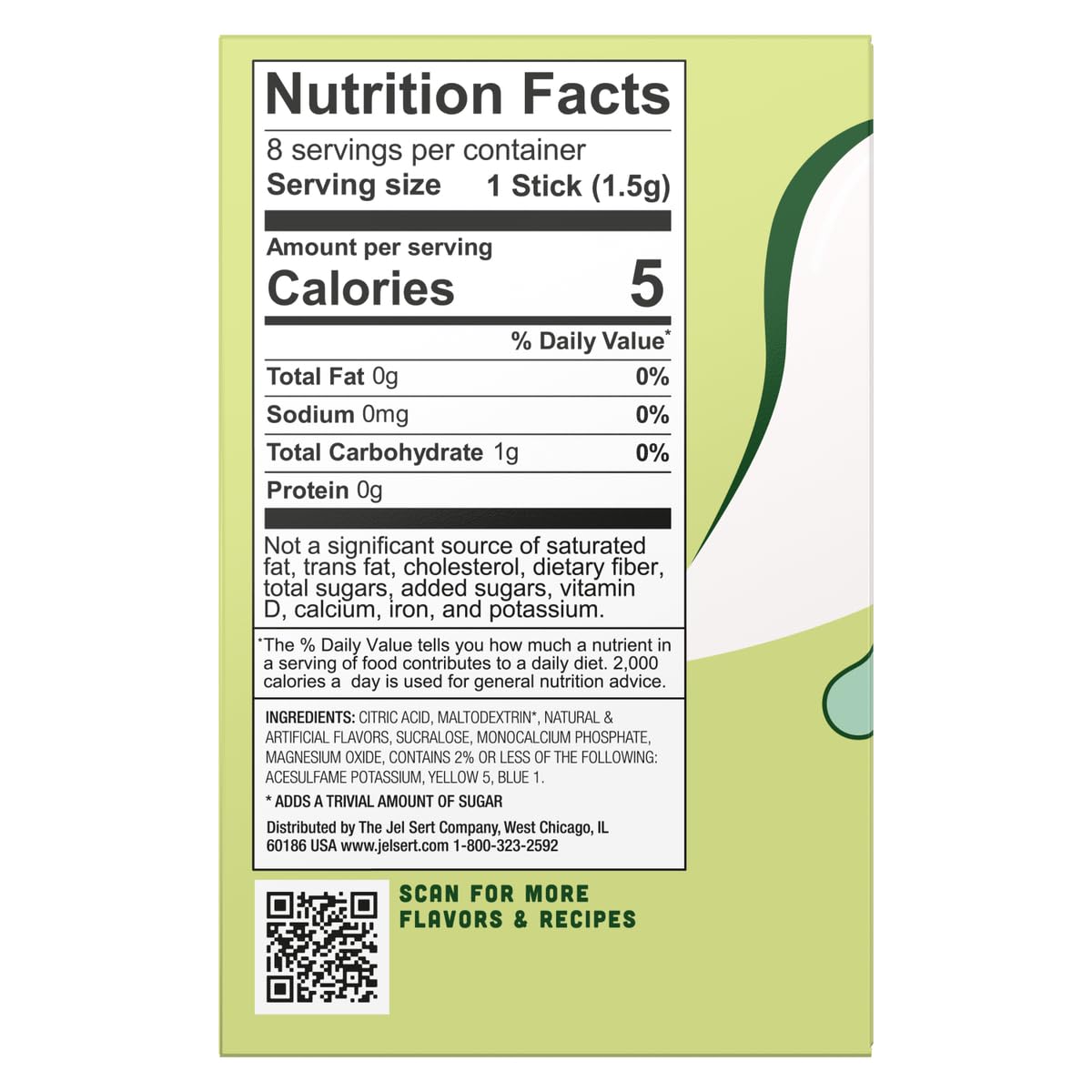 Wyler's Light Kiwi Lime box showing eight packets for easy daily use.