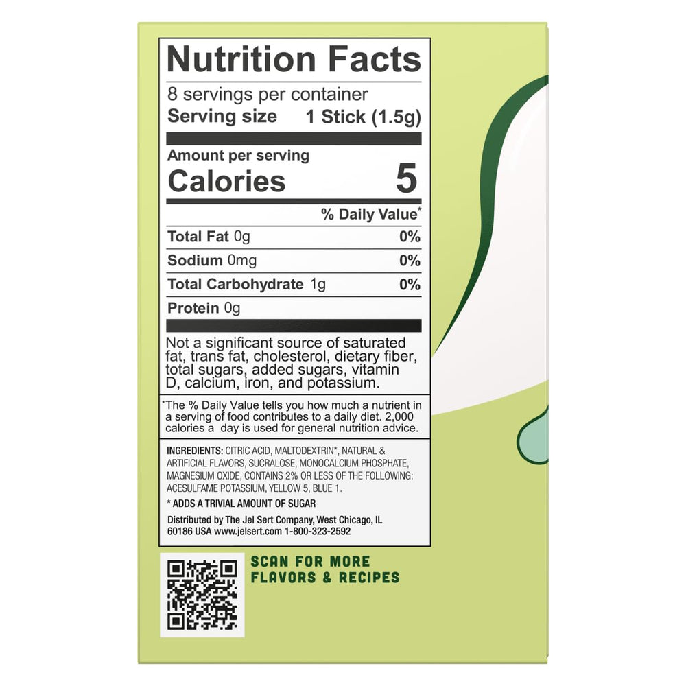 Wyler's Light Kiwi Lime box showing eight packets for easy daily use.