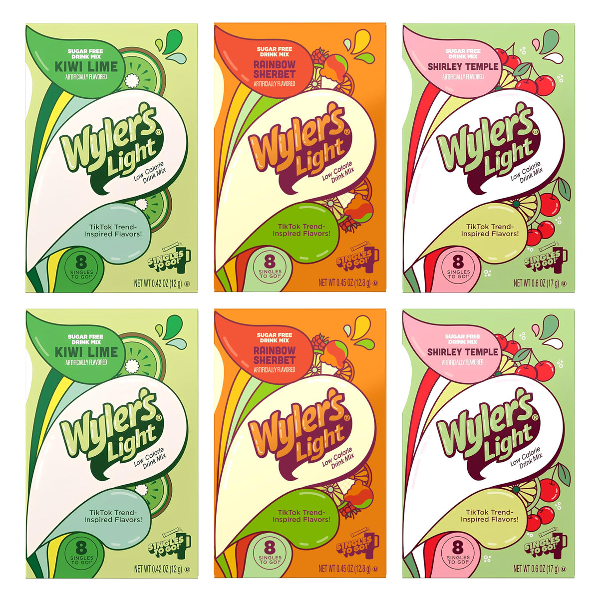 Wyler's Light kiwi-lime packet for a refreshing, low-calorie hydration on the go.