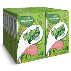 Wyler's Light Picklemonade packet being poured into water for hydration
