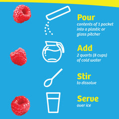 A glass of Wyler's Light Raspberry water ready to enjoy, refreshing and low-calorie.