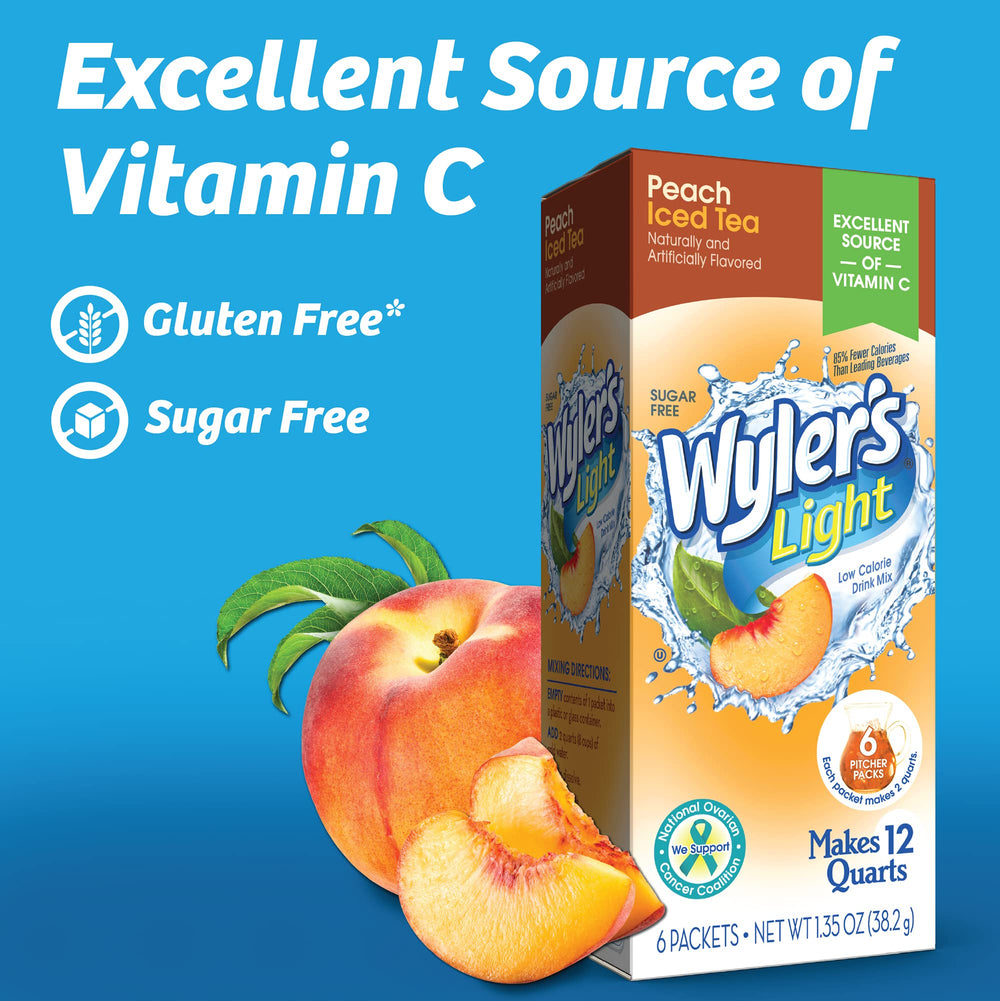 Pouring Wyler's Light into a pitcher for fresh flavor