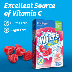 Wyler's Light cherry packet adds sugar-free flavor to water.