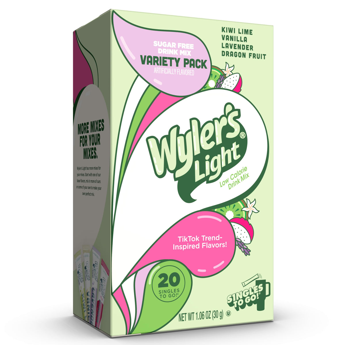 Wyler's Light Kiwi Lime bottle mix for on-the-go hydration