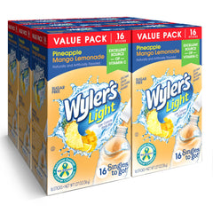 Wyler's Light Singles To Go powder packet poured into a bottle for flavor.