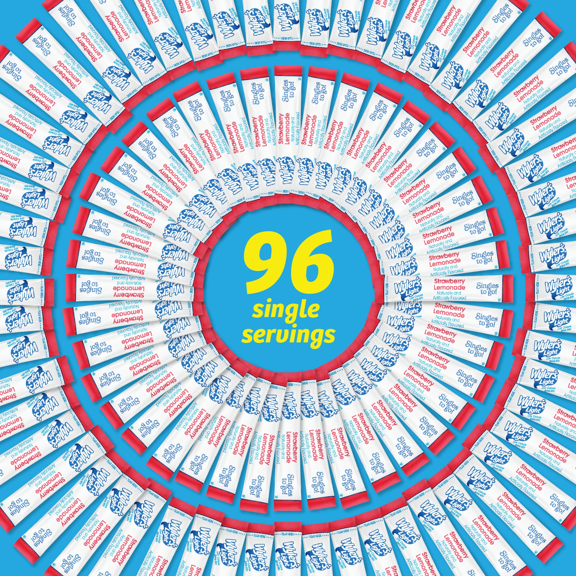 Sugar-free, 5 calories per packet from Wyler's Light.