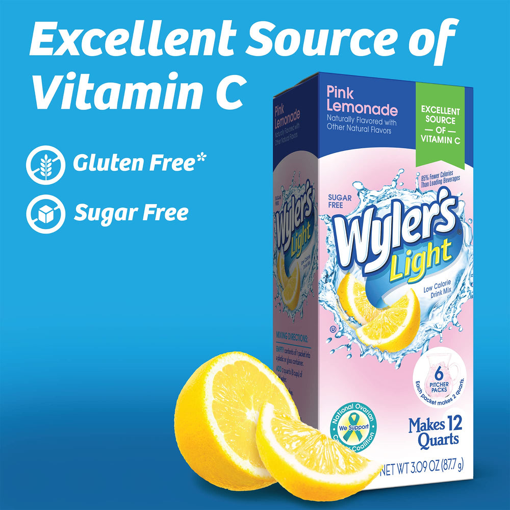 Wyler's Light sugar-free fruit flavors offer flavorful hydration without added sugar.