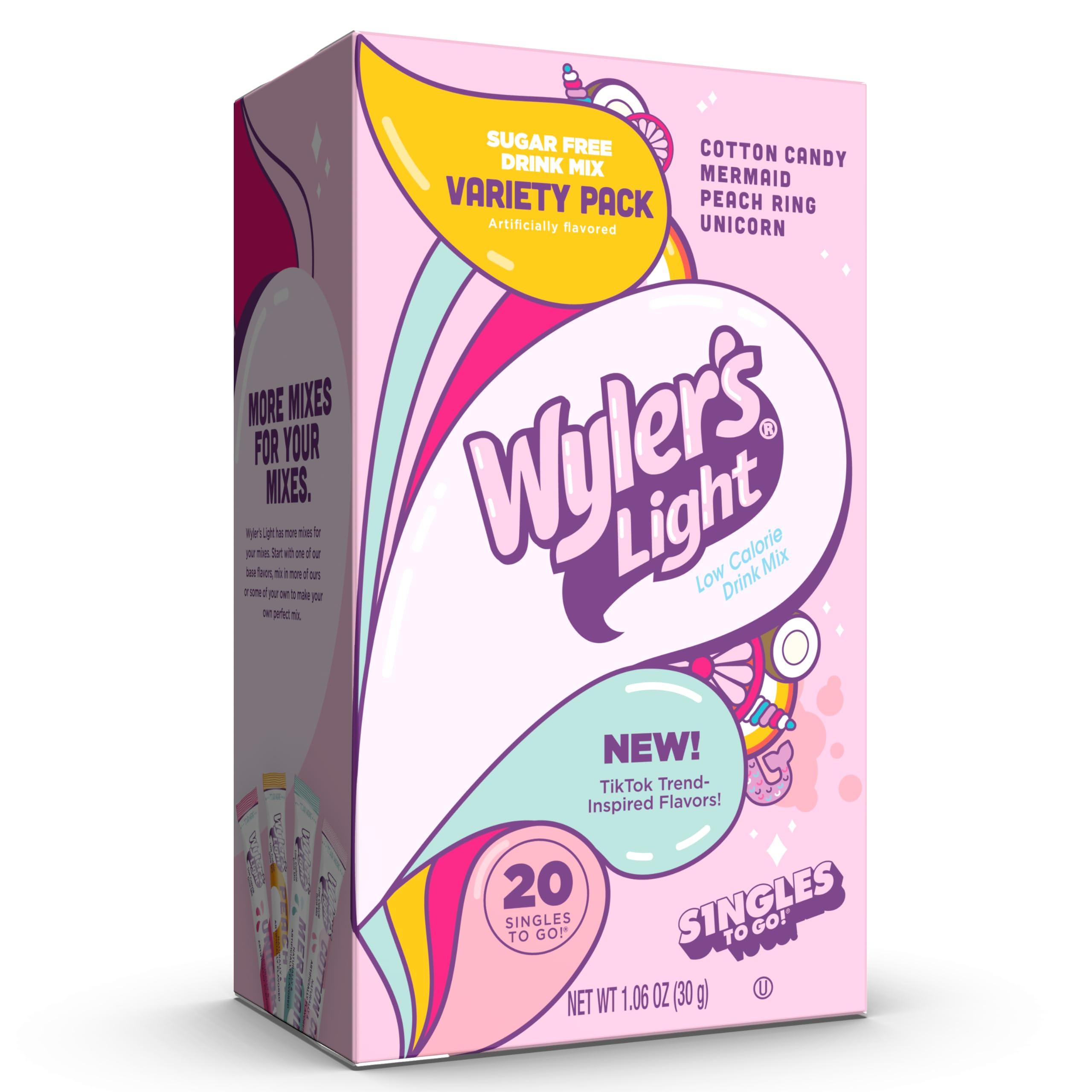 Wyler's Light variety pack to-go packet for trying four flavors in one box