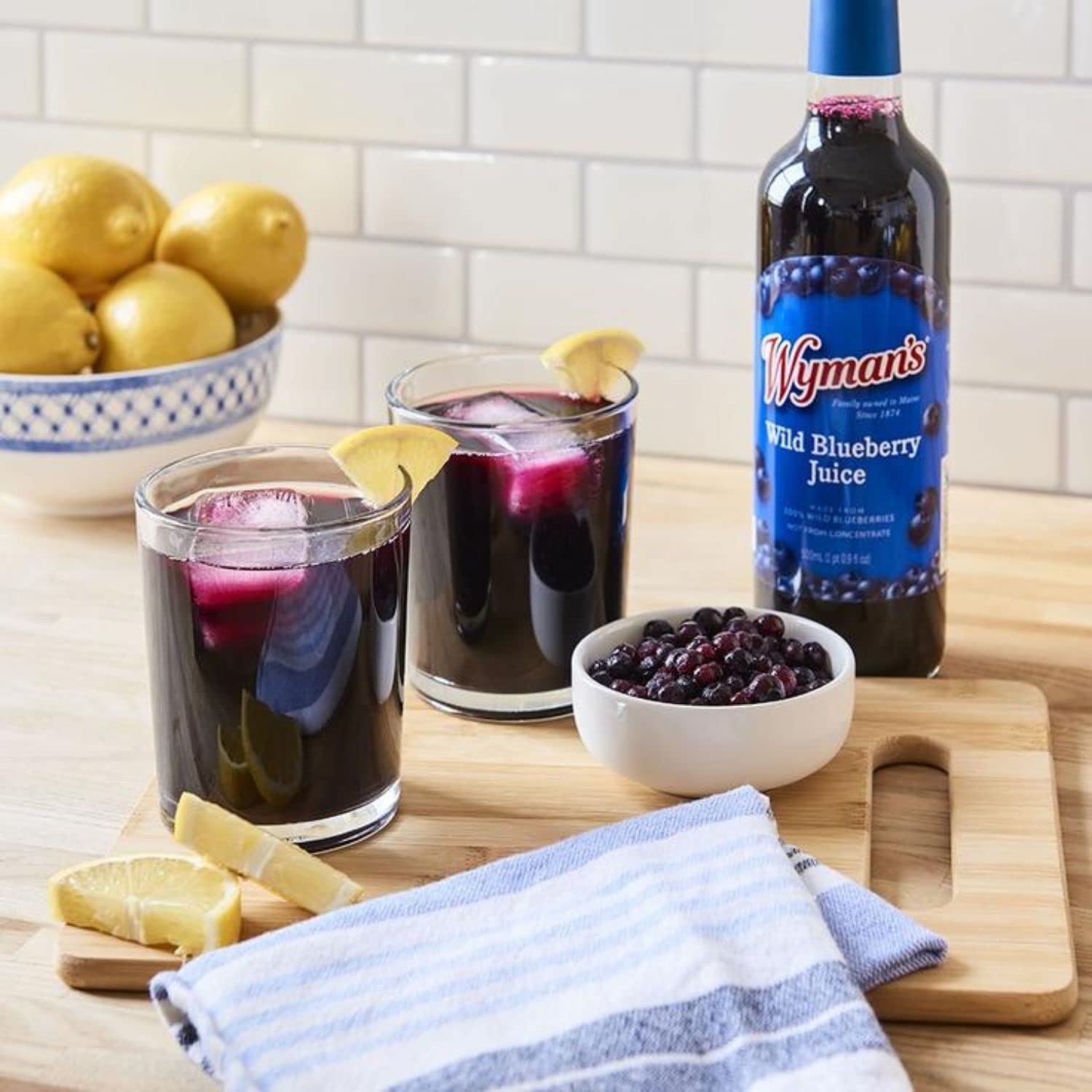 Wyman's Wild Blueberry Juice as a smoothie ingredient, tasty and versatile.