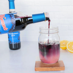 Wyman’s Wild Blueberry Juice used as a smoothie ingredient adds natural flavor.
