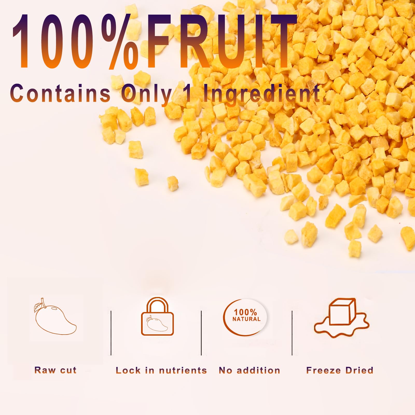 WZQLAOYS baking mango bits enhances cereals and desserts