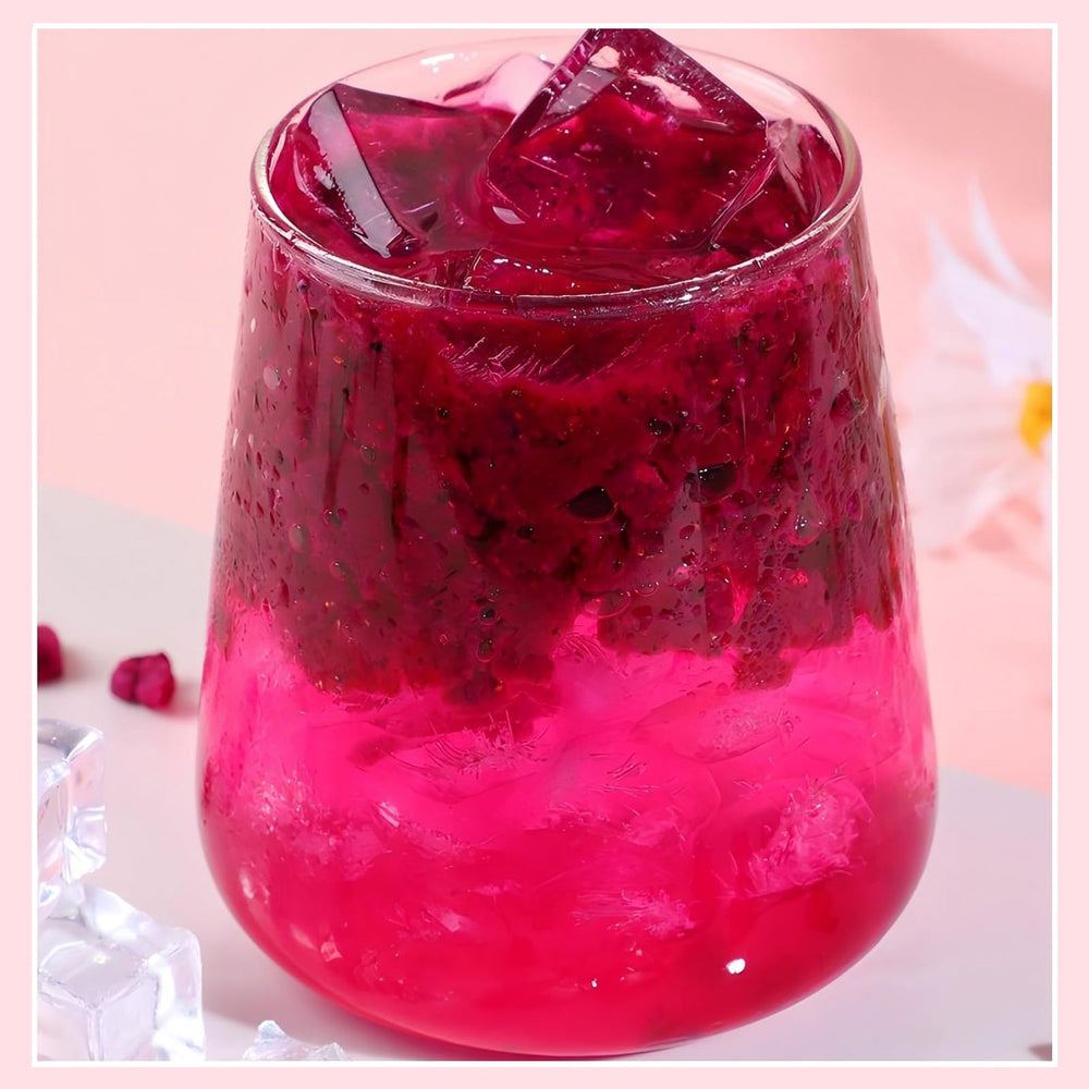 WZQLAOYS dragon fruit cubes in a resealable pouch for pantry freshness.