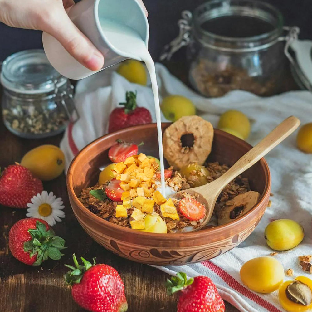 WZQLAOYS mango topping for smoothies adds crisp sweetness