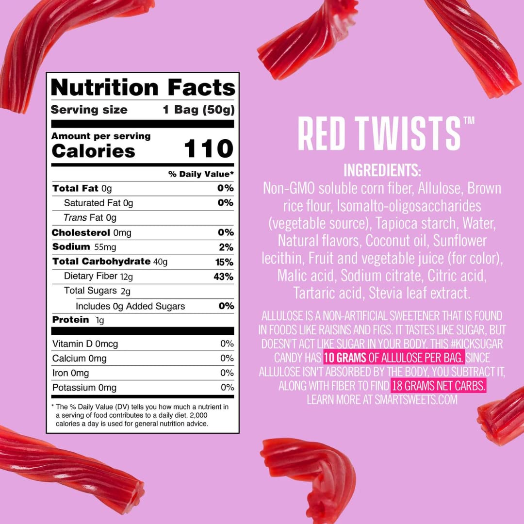 SmartSweetts soluble prebiotic fiber boost supports digestive-friendly snacking.