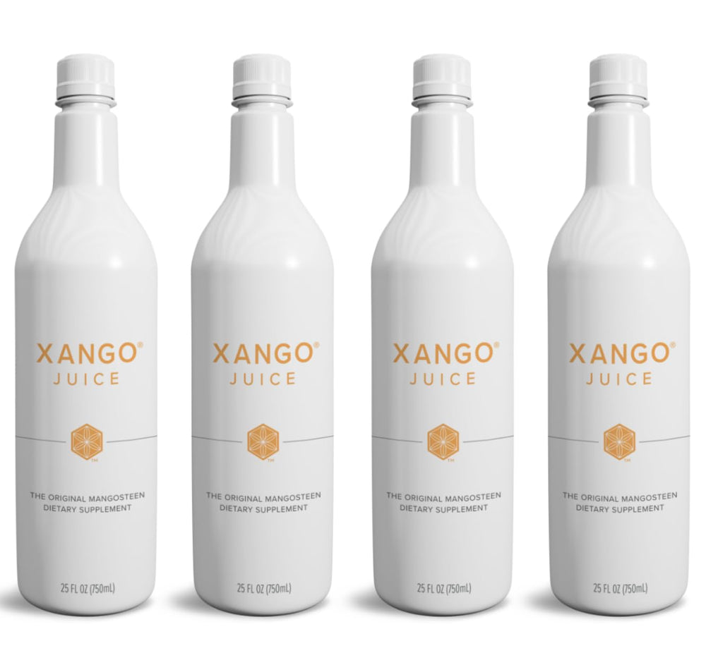 XANGO Mangosteen Juice bottle cap close-up highlighting quality control