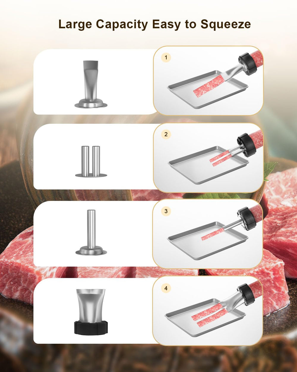 XINQIAO Heavy-duty drive system design enhances durability for jerky making.