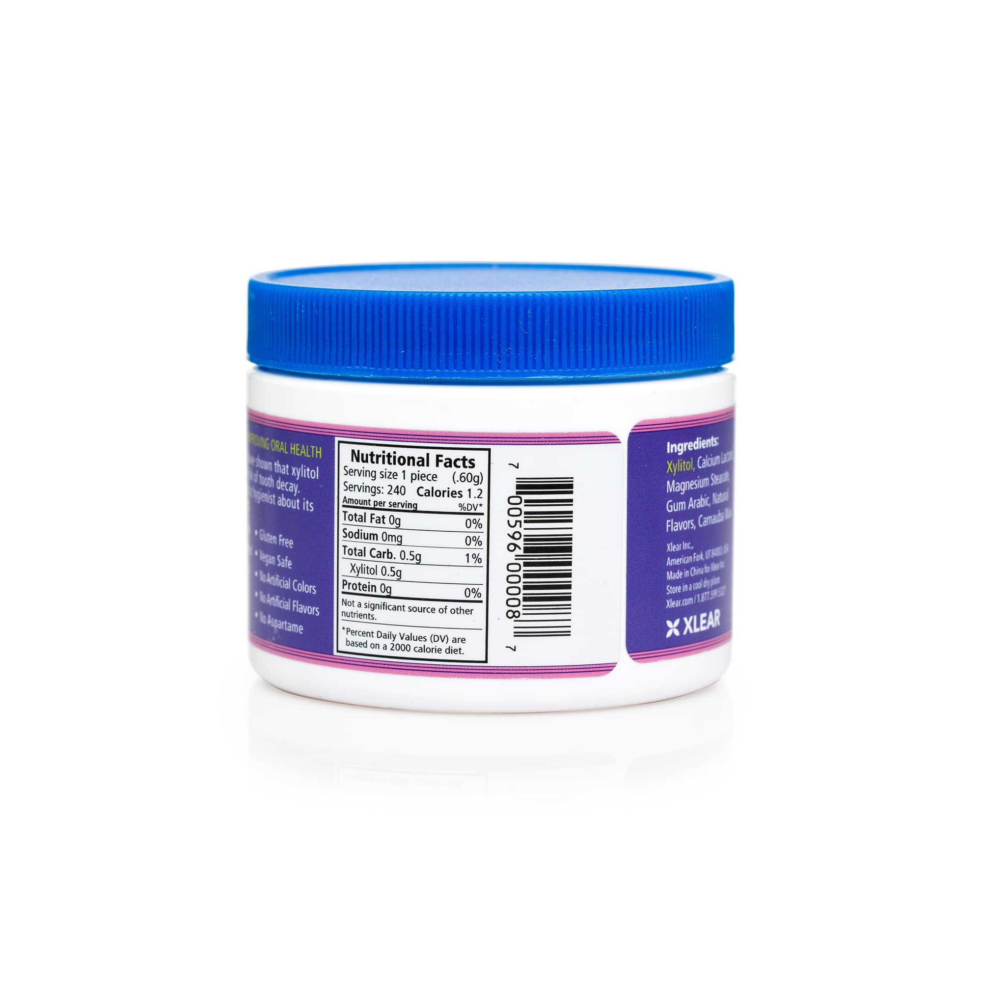 Xlear Spry Berry Blast mints being dispensed for instant freshness