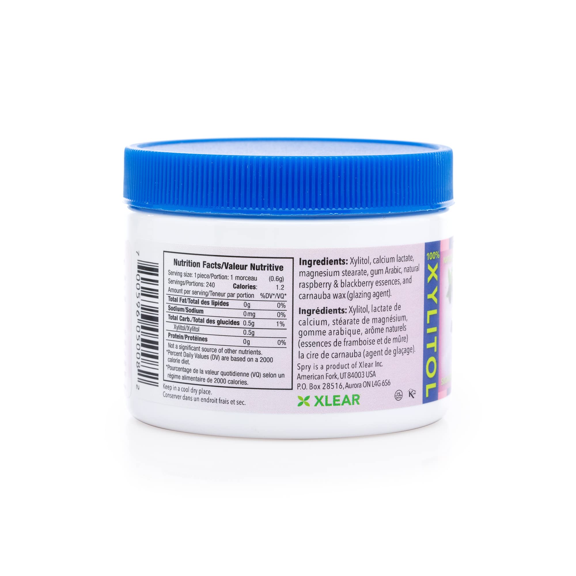 Xlear Spry Berry Blast mints offer natural berry flavor with no sugar