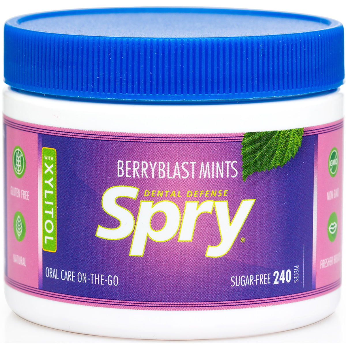 Xlear Spry Berry Blast mints pack for on-the-go fresh breath
