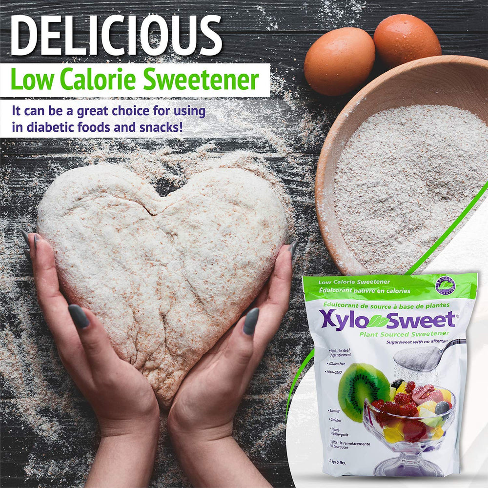 XyloSweet non-GMO gluten-free sugar substitute in a jar