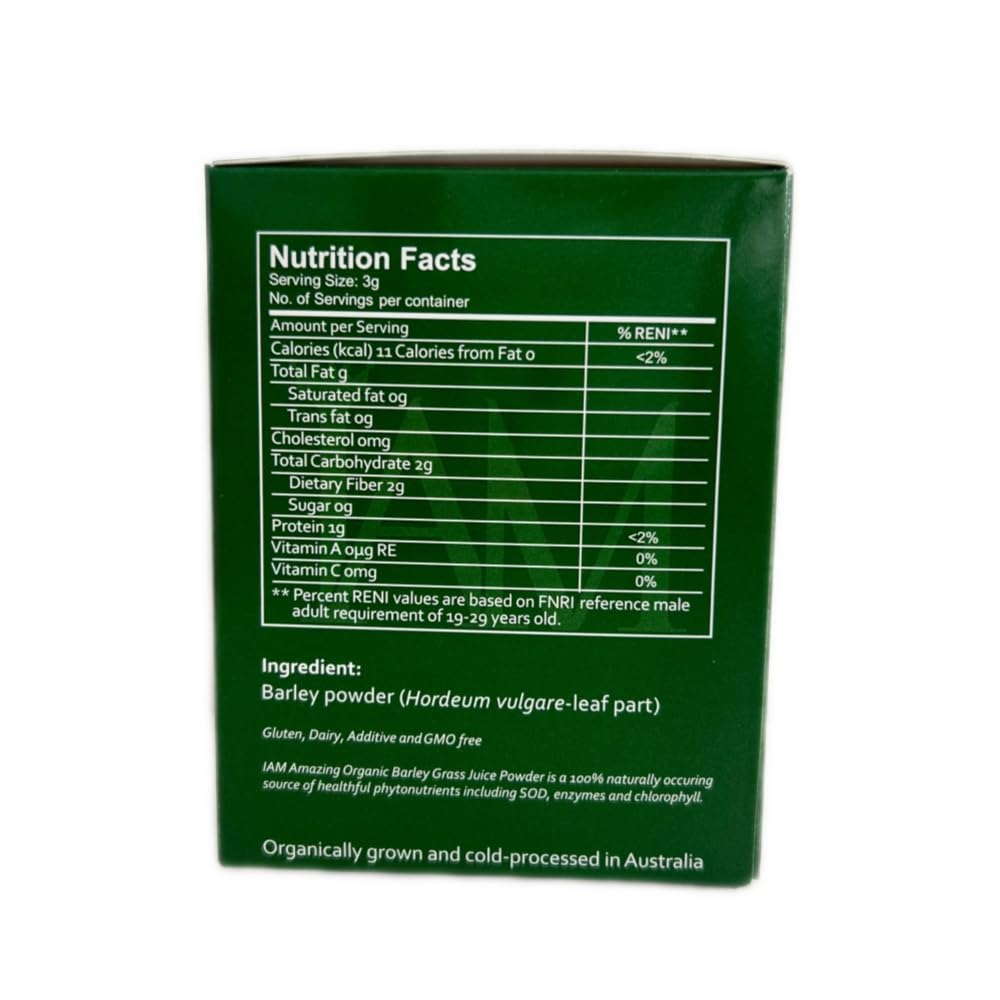 XLXZHYF organic barley green powder on a countertop scene
