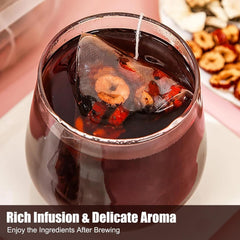 XPIZO Kidney Tea steeped in a glass cup with inviting aroma.