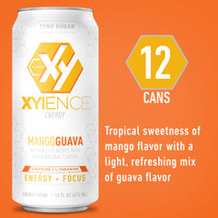 XYIENCE Mango Guava with natural flavors and no aspartame for a clean taste