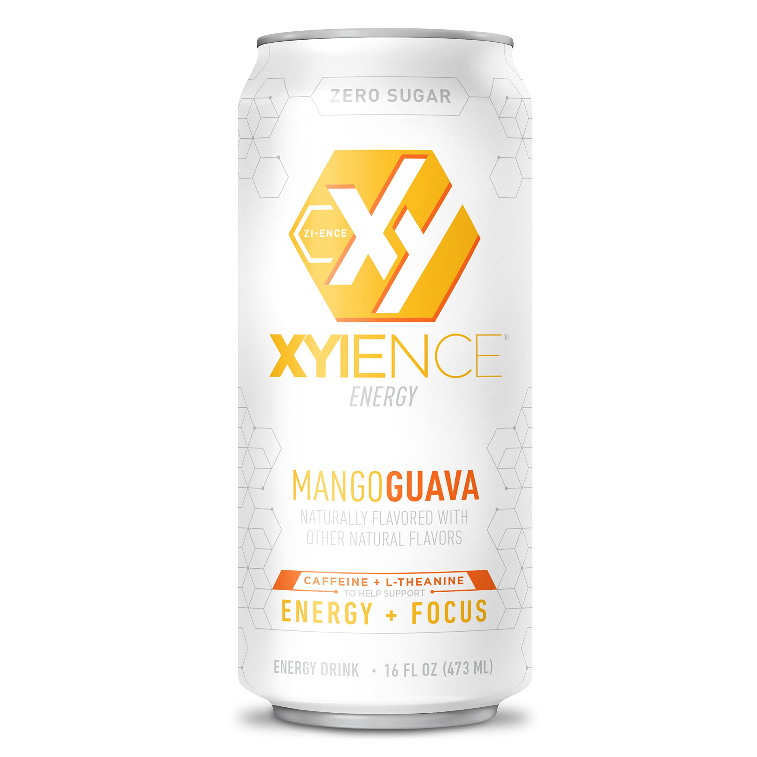 XYIENCE Mango Guava flavor variety in a 16 oz can lineup