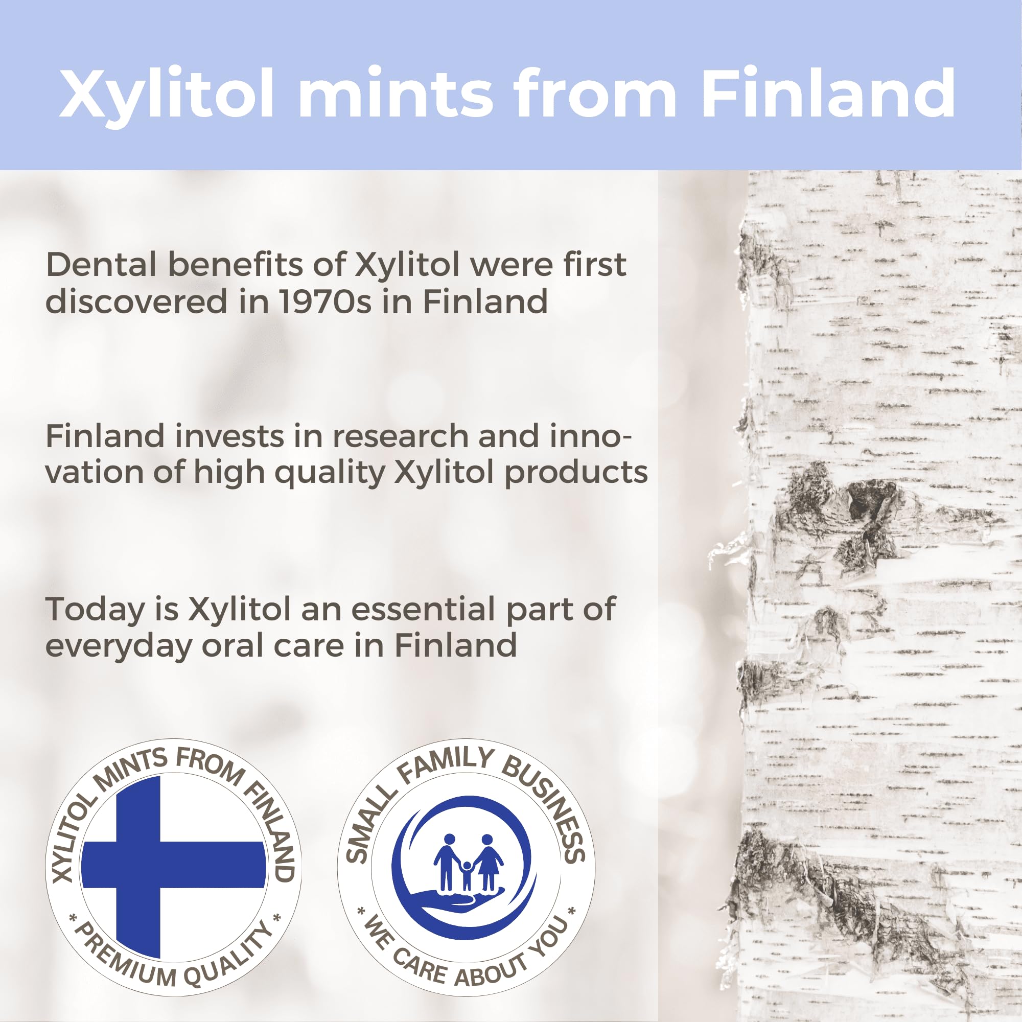 Using Xylify mints after meals to refresh and cleanse taste