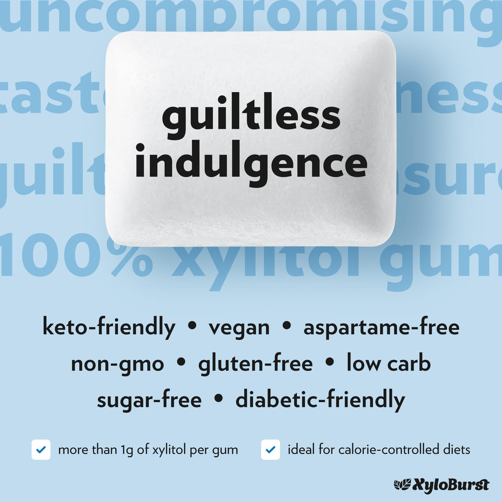 XyloBurst Cinnamon gum 500-count bag keto-friendly flavor