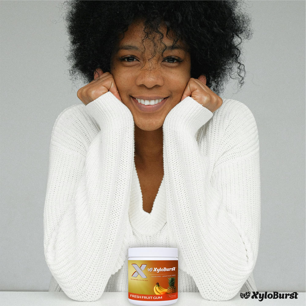 Xyloburst Gum Bubble Gum flavor jar ideal for travel