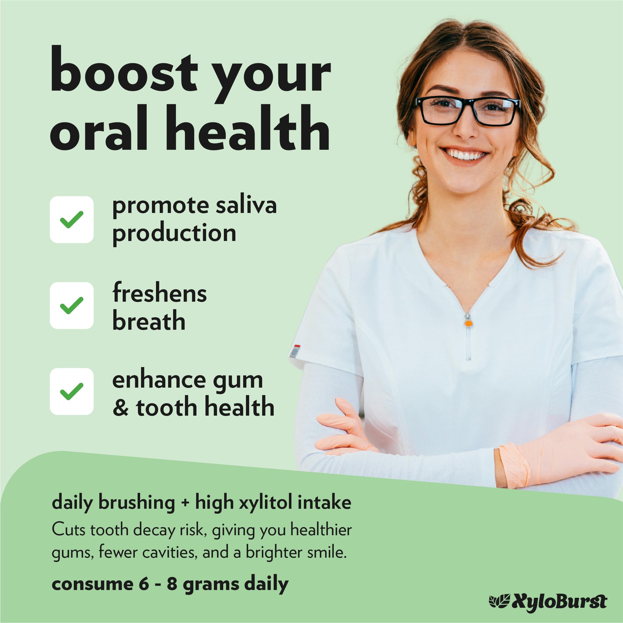 Xyloburst gum flavors variety featuring Spearmint and more.
