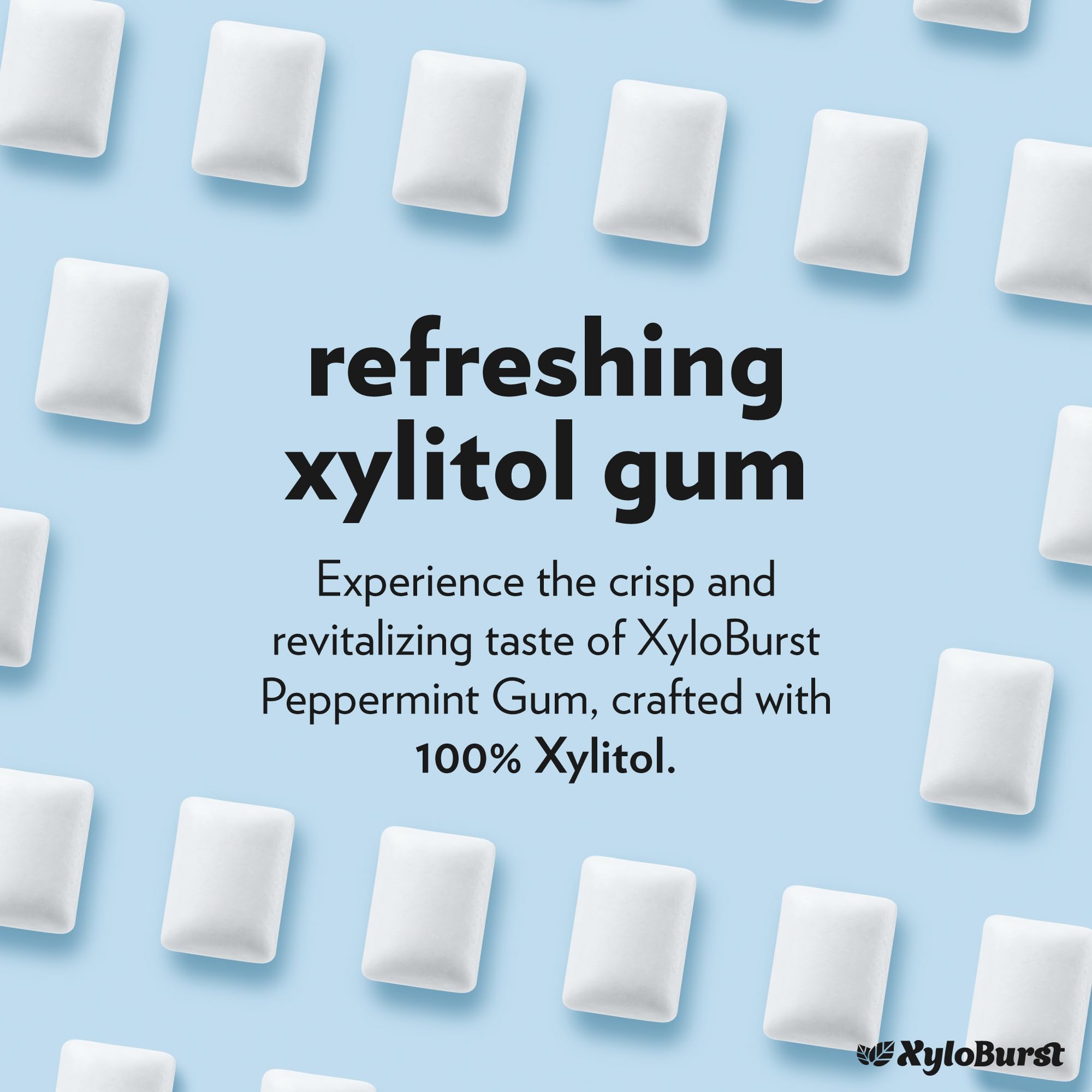 XyloBurst Spearmint gum 500-count bag for all-day freshness